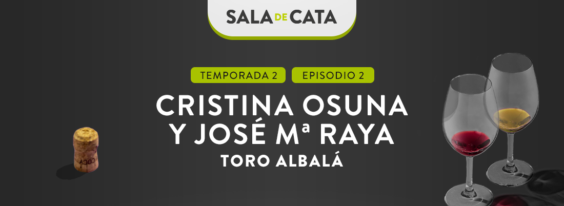 Cristina Osuna y José M. Raya (Toro Albalá) en ‘Sala de Cata’