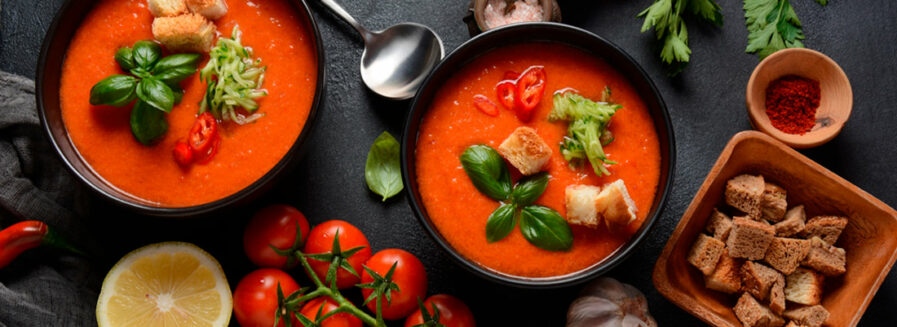 Maridajes con sopas frías para el buen tiempo