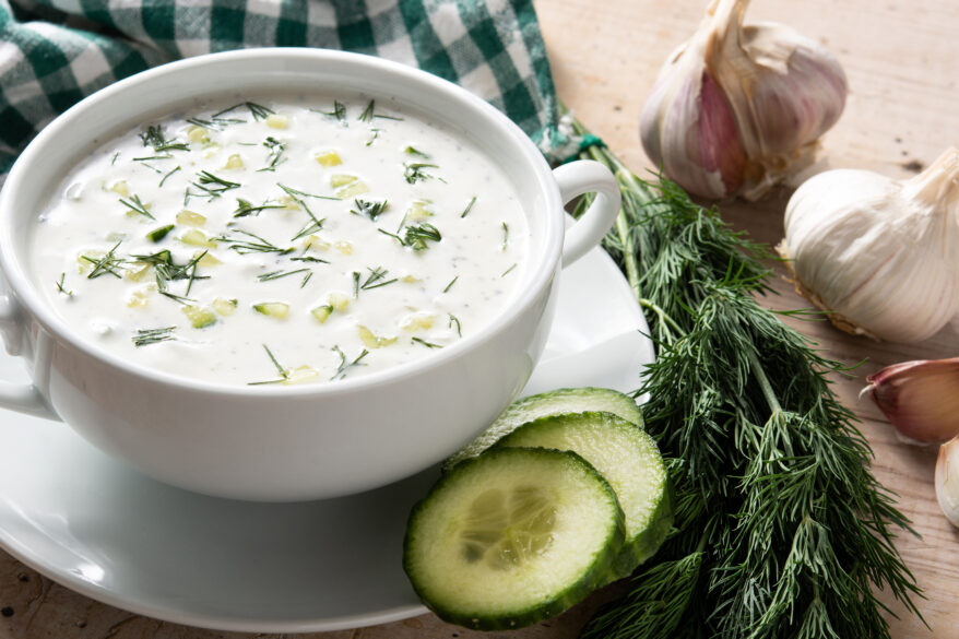 Maridajes con sopas frías Tarator, la crema fría y sugerente de los países de los Balcanes.