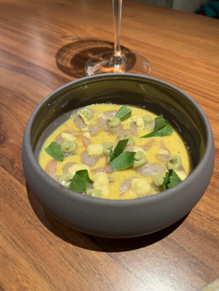 Plato de cuchara de la carta de Señor Cangrejo.