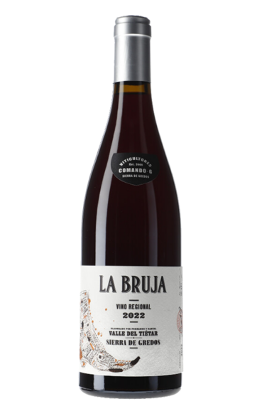 Vinos de Gredos: botella de La Bruja 2022, de la bodega Comando G