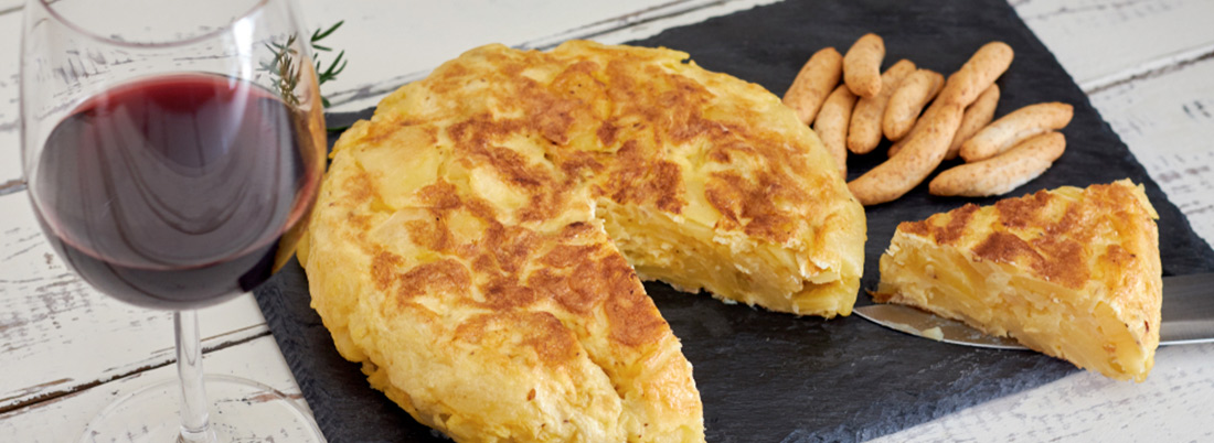 La tortilla, typical spanish
