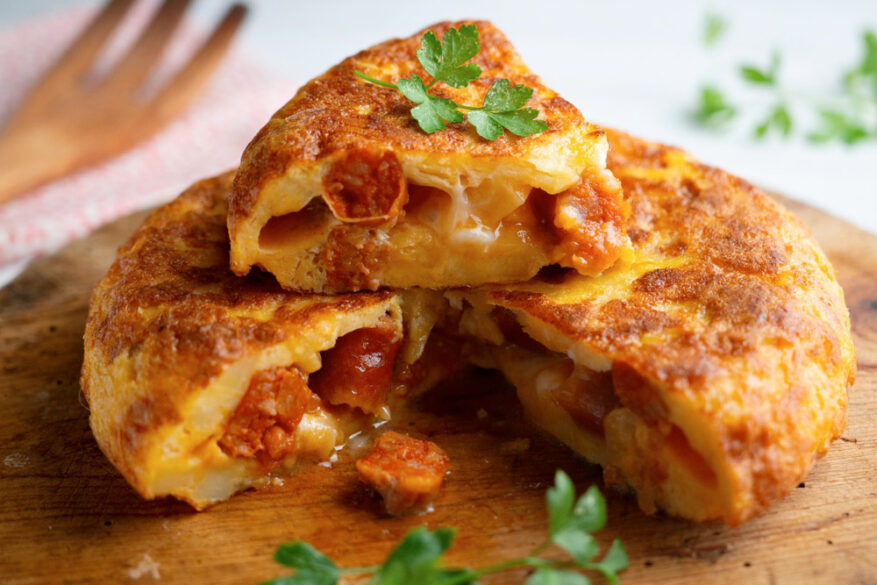 Tortilla con chorizo