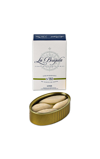 Producto: Chipirones en Aceite de Oliva 6/8 Piezas 'La Brújula' 110 g