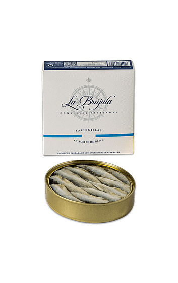 Producto: Sardinillas en Aceite de Oliva 20/25 Piezas 'La Brújula'  115 g