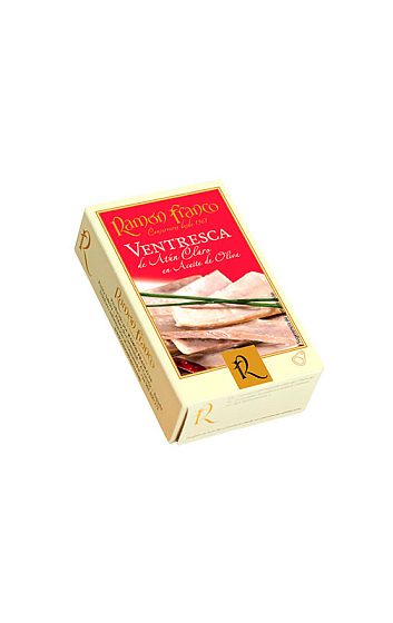 Producto: Ventresca de Atún Claro Aceite de Oliva en Filetes 'Ramón Franco' 120 g