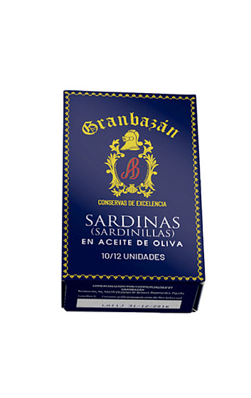 Producto: Sardinas (Sardinillas) en aceite de oliva 10/12 piezas 'Granbazán'