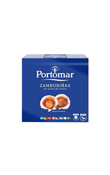 Producto: Zamburiñas Rías Gallegas en Salsa de Vieira 'Portomar' 60 g