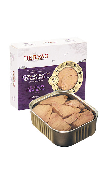 Producto: Solomillo de Atún de Aleta Amarilla en Aceite de Oliva 'Herpac' 245 g