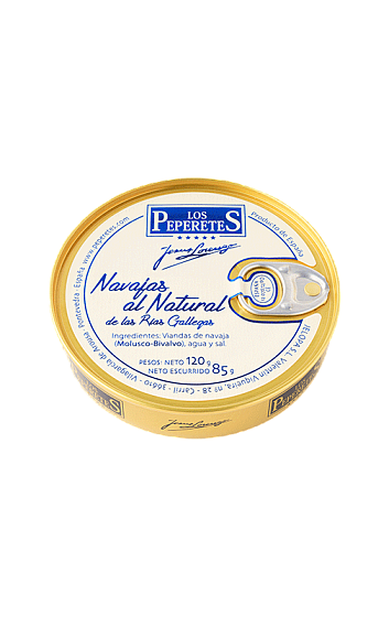 Producto: Navajas al Natural de las Rías Gallegas 6/8 Piezas 'Los Peperetes'