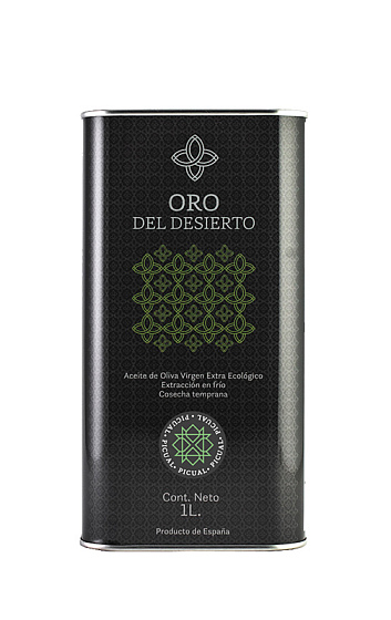 Producto: AOVE Oro del Desierto Picual Lata de 1 Litro