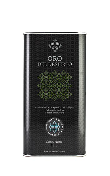 Producto: AOVE 'Oro del Desierto Arbequina' Lata de 1 Litro