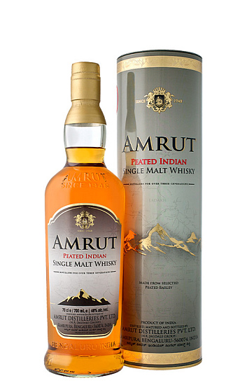 Producto: Amrut Peated Indian Single Malt Whisky con estuche