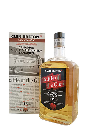 Producto: Glen Breton Battle of the Glen Candian Single Malt Whisky Aged 15 Years con estuche