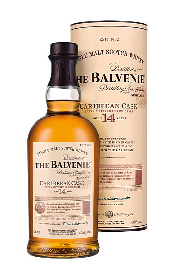 Producto: The Balvenie Caribbean Cask 14YO con estuche