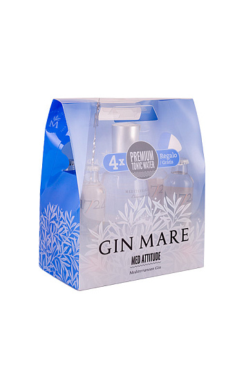 Producto: Estuche Gin Mare (x1), Seventeen 1724 Tonic Water (x4), Cuchara mezcladora (x1)