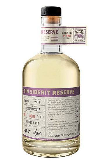 Producto: Gin Siderit Reserve Cask Juniper