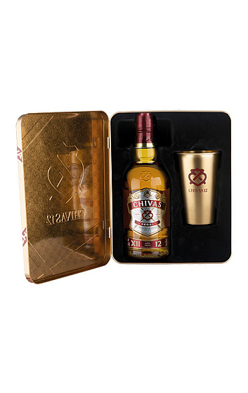 Producto: Estuche Chivas Regal 12 Años con Vaso Dorado