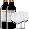 Producto: Legaris Crianza 2022 (x4) con Copas (x6)
