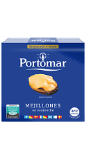 Producto: Mejillón en Escabeche 'Portomar' 8/12 Piezas Empacado a Mano