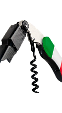 Producto: Sacacorchos dos Tiempos con Espiral de Teflón con Bandera de Italia