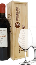 Producto: 'Valduero Una Cepa Premium' 2011 con Copas 'Riedel Overture Magnum' (x2)