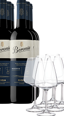 Producto: Beronia Reserva 2019 (x6) con Copas (x6)