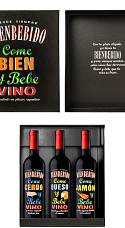 Producto: Bienbebidos con estuche (x3): Jamón 2017 + Queso 2017 + Cerdo 2012