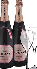 Producto: Edoné Rosé Gran Cuvée 2018 (x2) con Copas