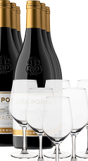 Producto: Pack Viña Pomal Edición Centenario Reserva 2016 (x6) con 6 Copas