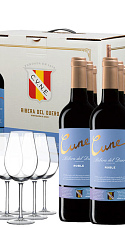 Producto: Pack CVNE Ribera del Duero Roble 2022 (x6) con 6 copas