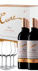 Producto: Pack CVNE Gran Reserva 2018 (x6) con 6 Copas